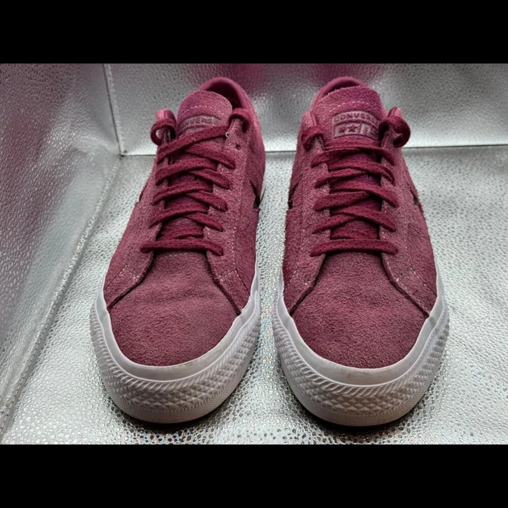 Size 11 Converse One Star Pro X Low Sneaker Mens Legendry Berry Suede Leather‎ - Picture 6 of 11
